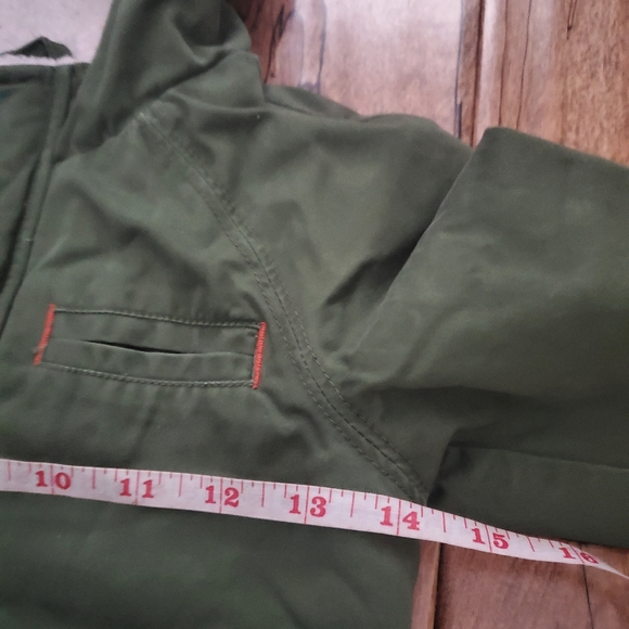 Cherokee Sherpa cotton army green jacket kids sz 4T - Picture 4 of 10